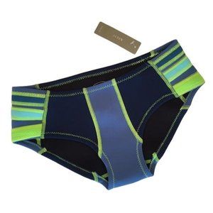 JCrew $105 Cynthia Rowley® Colorblock Bikini Bottom Size XS Blue & Neon F2992